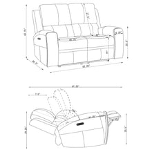 Load image into Gallery viewer, Brickston Triple Power Reclining Loveseat