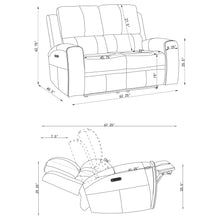 Load image into Gallery viewer, Brickston Triple Power Reclining Loveseat