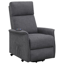 Load image into Gallery viewer, Herrera Power Lift Recliner with Wired Remote Charcoal