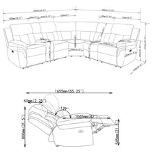 Load image into Gallery viewer, Bahrain Modular Power Reclining Sectional Sofa
