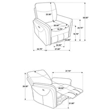 Load image into Gallery viewer, Adler Power Swivel Glider Recliner