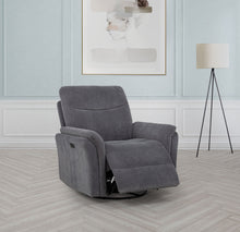 Load image into Gallery viewer, Adler Power Swivel Glider Recliner