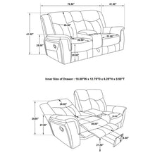 Load image into Gallery viewer, Conrad Reclining Glider Loveseat