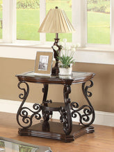 Load image into Gallery viewer, Laney End Table Deep Merlot and Clear