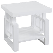 Load image into Gallery viewer, Schmitt Rectangular End Table High Glossy White