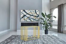 Load image into Gallery viewer, Adri Rectangular Glass Top Sofa Table Clear and Black Nickel