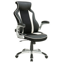 Load image into Gallery viewer, Dustin Adjustable Height Office Chair Black and Silver