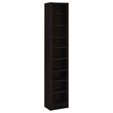 Load image into Gallery viewer, Eliam Rectangular Bookcase with 2 Fixed Shelves Cappuccino