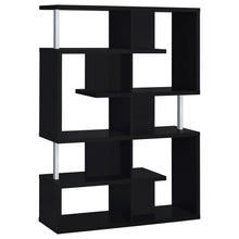 Load image into Gallery viewer, Hoover 5-tier Bookcase Black and Chrome