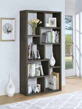 Load image into Gallery viewer, Theo 10-shelf Bookcase Weathered Grey