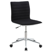 Load image into Gallery viewer, Chryses Adjustable Height Office Chair Black and Chrome