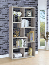 Load image into Gallery viewer, Theo 10-shelf Bookcase Weathered Grey