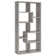 Load image into Gallery viewer, Theo 10-shelf Bookcase Grey Driftwood