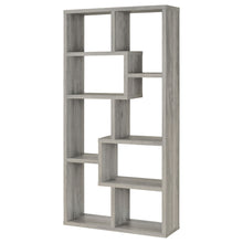 Load image into Gallery viewer, Theo 10-shelf Bookcase Weathered Grey