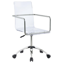 Load image into Gallery viewer, Amaturo Office Chair with Casters Clear and Chrome