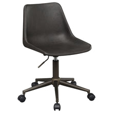 Load image into Gallery viewer, Carnell Adjustable Height Office Chair with Casters Brown and Rustic Taupe