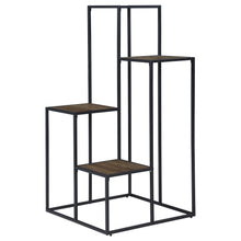 Load image into Gallery viewer, Rito 4-tier Display Shelf Rustic Brown and Black
