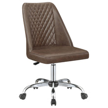 Load image into Gallery viewer, Althea Upholstered Tufted Back Office Chair Brown and Chrome