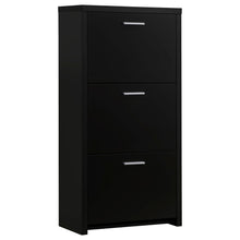 Load image into Gallery viewer, Vivian 3-drawer Shoe Cabinet Black