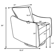 Load image into Gallery viewer, Madia Swivel Glider Chair
