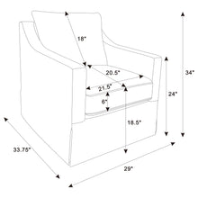 Load image into Gallery viewer, Winter Swivel Accent Chair