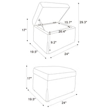 Load image into Gallery viewer, Winter Storage Ottoman