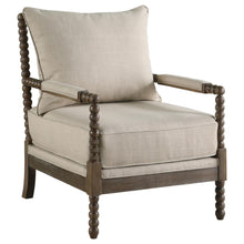 Load image into Gallery viewer, Blanchett Cushion Back Accent Chair Beige and Natural