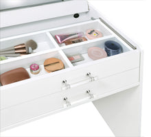 Load image into Gallery viewer, Danbury Makeup Vanity Table with LED Mirror and Stool