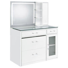 Load image into Gallery viewer, Flora Makeup Vanity Table with LED Mirror and Stool