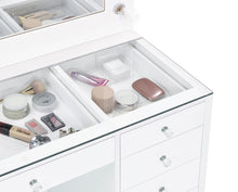Load image into Gallery viewer, Acena Makeup Vanity Table with LED Mirror