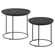 Load image into Gallery viewer, Loannis 2-piece Round Nesting Table Matte Black