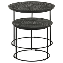 Load image into Gallery viewer, Loannis 2-piece Round Nesting Table Matte Black