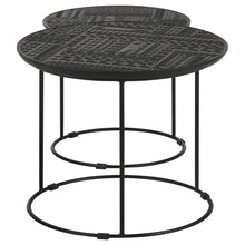 Load image into Gallery viewer, Loannis 2-piece Round Nesting Table Matte Black