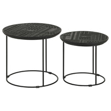 Load image into Gallery viewer, Loannis 2-piece Round Nesting Table Matte Black