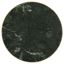 Load image into Gallery viewer, Eliska Round Accent Table with Marble Top Green and Antique Gold