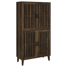 Load image into Gallery viewer, Elouise 4-door Engineered Wood Tall Accent Cabinet Dark Pine