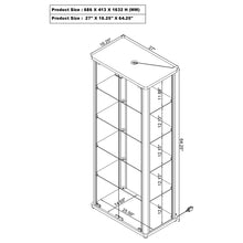 Load image into Gallery viewer, Aero Curio Cabinet with LED Lighting