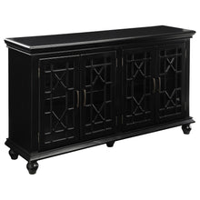 Load image into Gallery viewer, Kovu 4-door Accent Cabinet Black