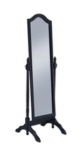 Load image into Gallery viewer, Cabot Rectangular Cheval Mirror with Arched Top Black