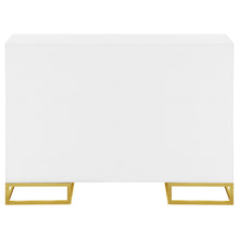 Load image into Gallery viewer, Elsa 2-door Accent Cabinet with Adjustable Shelves White and Gold