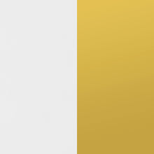 Load image into Gallery viewer, Elsa 2-door Accent Cabinet with Adjustable Shelves White and Gold