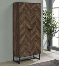 Load image into Gallery viewer, Carolyn 2-door Accent Cabinet Rustic Oak and Gunmetal