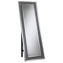 Load image into Gallery viewer, Carisi Rectangular Standing Mirror with LED Lighting Silver