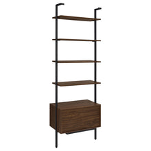 Load image into Gallery viewer, Owens 96-inch 4-shelf Storage Wall Bookshelf Walnut