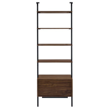 Load image into Gallery viewer, Owens 96-inch 4-shelf Storage Wall Bookshelf Walnut