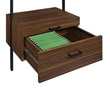 Load image into Gallery viewer, Owens 96-inch 4-shelf Storage Wall Bookshelf Walnut