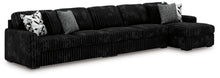 Load image into Gallery viewer, Midnight-Madness Sectional with Chaise