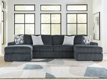 Load image into Gallery viewer, Midnight-Madness Double Chaise 3-Piece Sectional