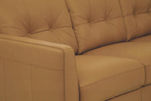 Load image into Gallery viewer, Radwan Camel Leather Sofa