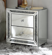 Load image into Gallery viewer, Noralie Mirrored & Faux Diamonds Accent Table